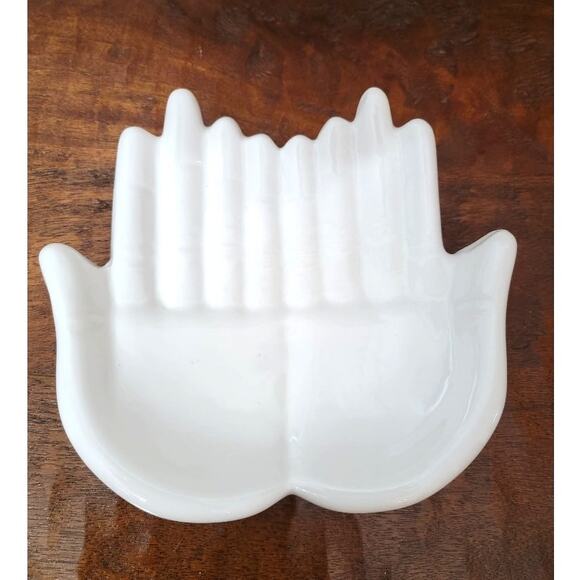 Japanese Display Hands Ceramic Sushi Plate Trinkets Jewelry Holder Home Decor - Picture 1 of 9